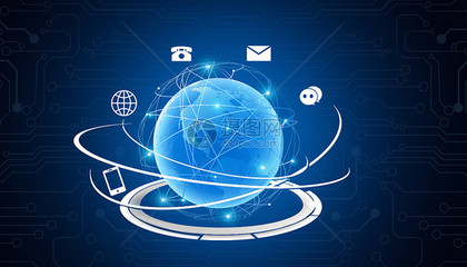 信息地球創(chuàng)意背景圖片下載-正版圖片500452378